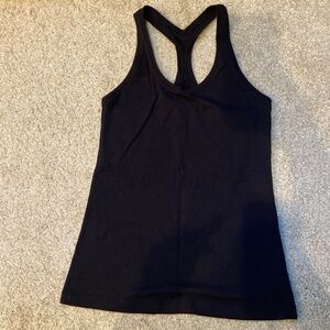 Lululemon Full Length Racerback Tank, Size 8, Black